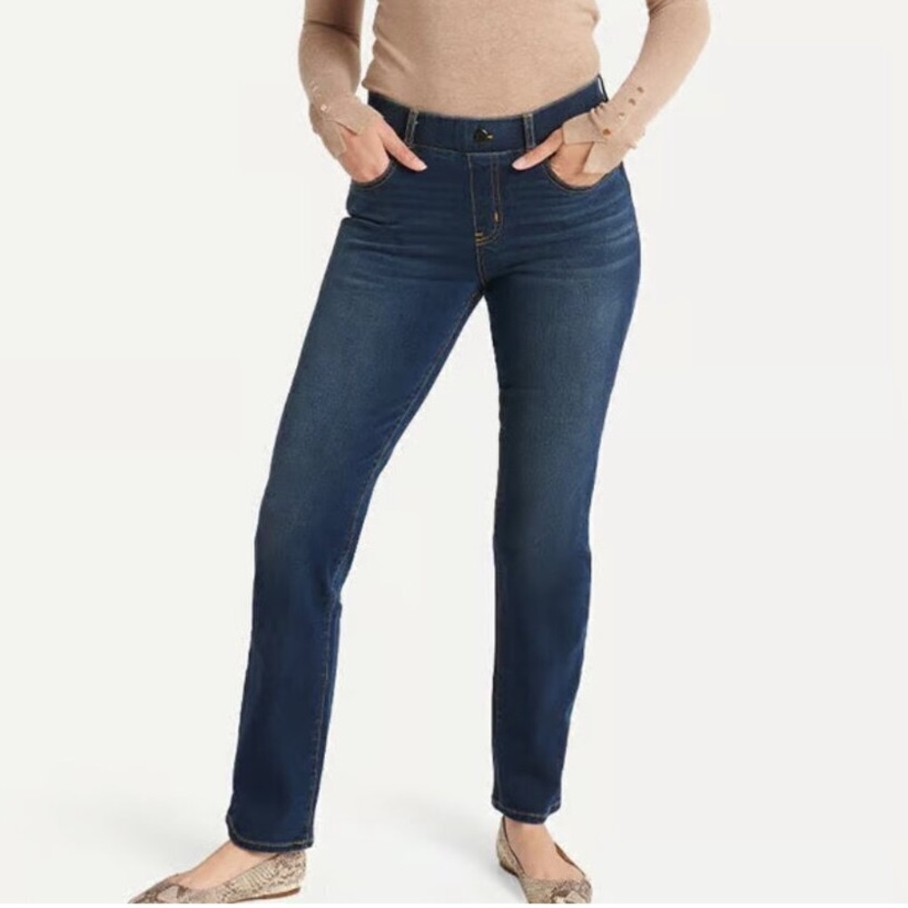 Betabrand Pull-on Straight Leg Jean XL (14/16)